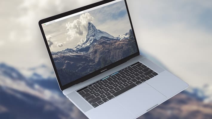 MacBook Background Mockup