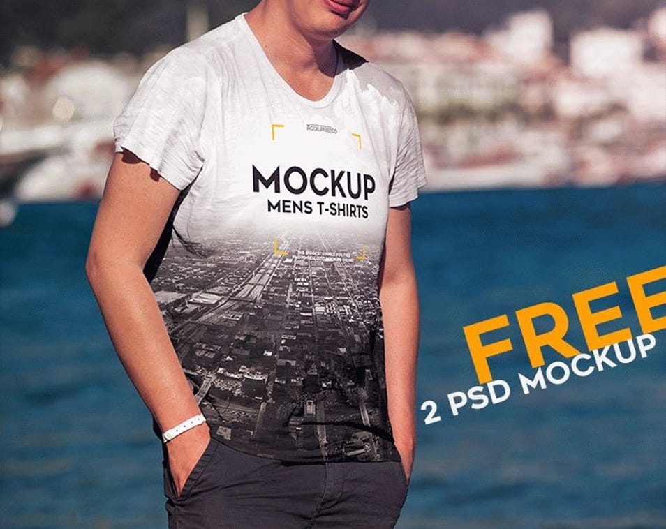 Men’s T-shirt PSD Mockups