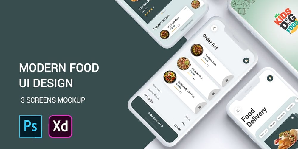 Modern Food Delivery App UI Kit