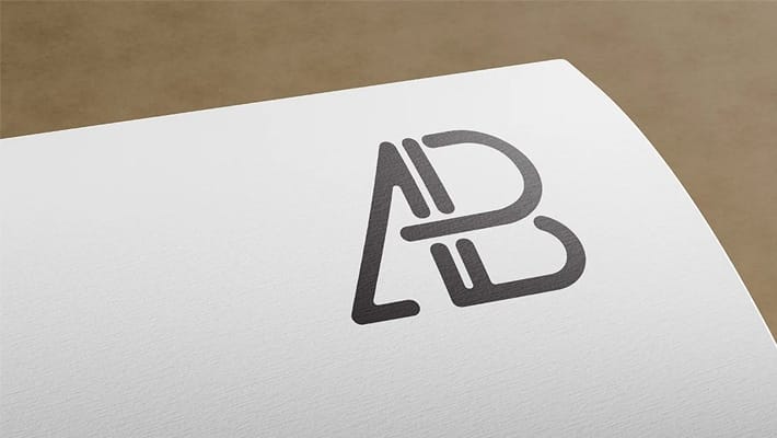 Paper Logo Mockup