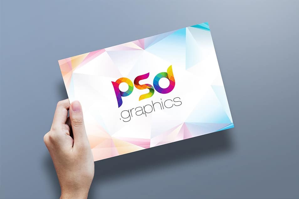 5×7 Postcard Mockup PSD