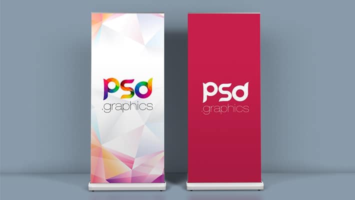 Roll Up Banner Mockup Template