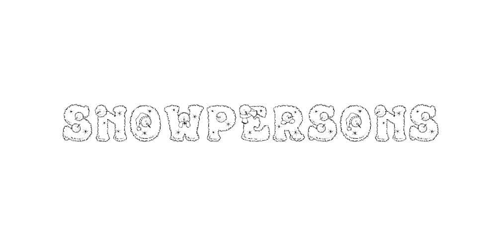 Snowpersons Font