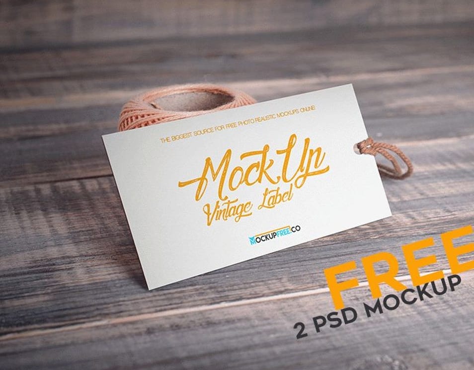 Vintage Label PSD Mockups