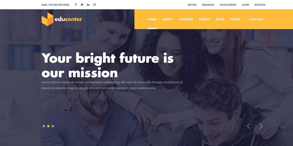 Free Education HTML Website Templates 114 educenter