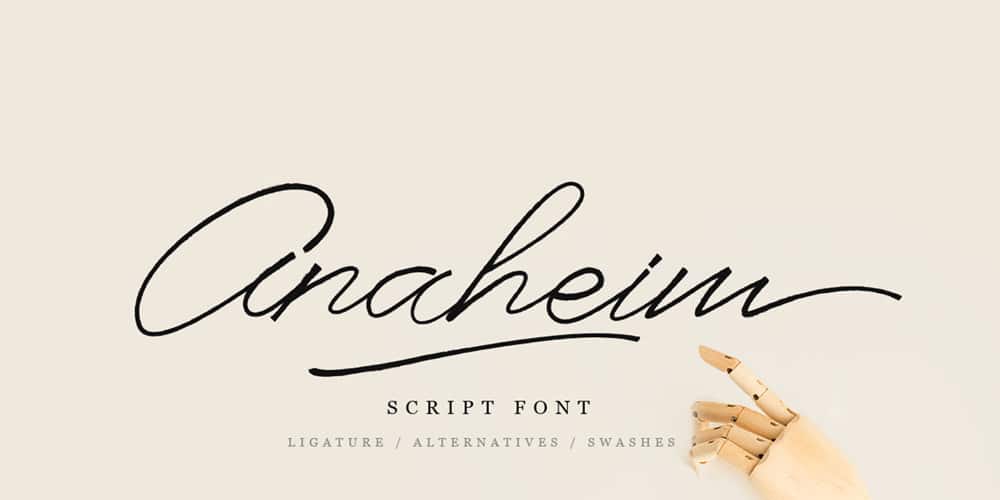 Amazing Free Signature Fonts 68 Anaheim Script Font