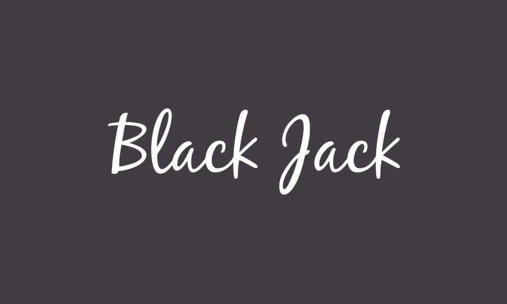 Black Jack Font