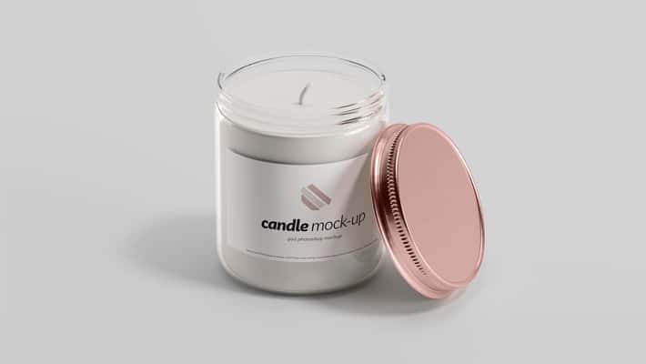 Branded Candle Mockup
