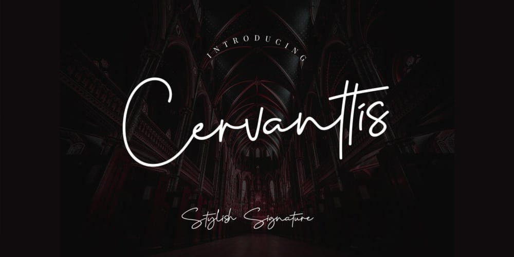 Cervanttis Signature Script Font