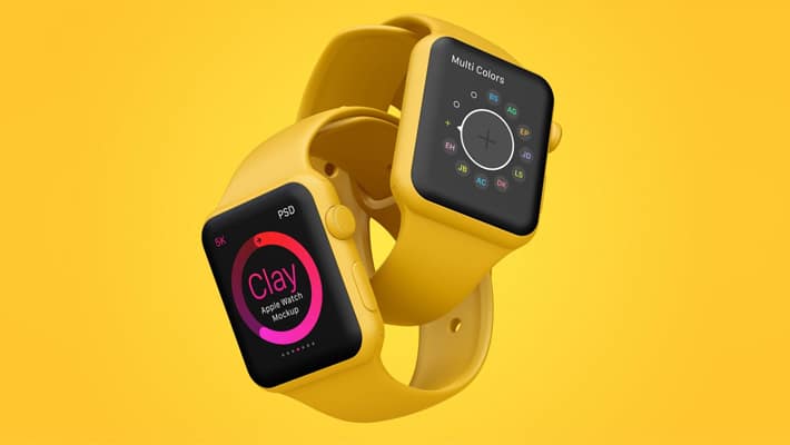 Clay Apple Watch Mockup