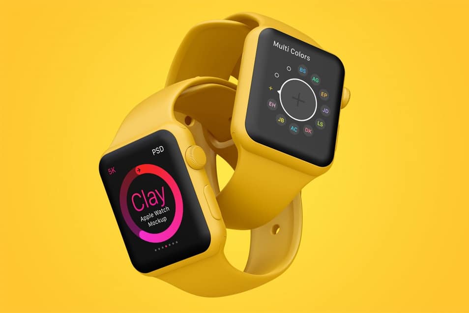 Clay Apple Watch Mockup