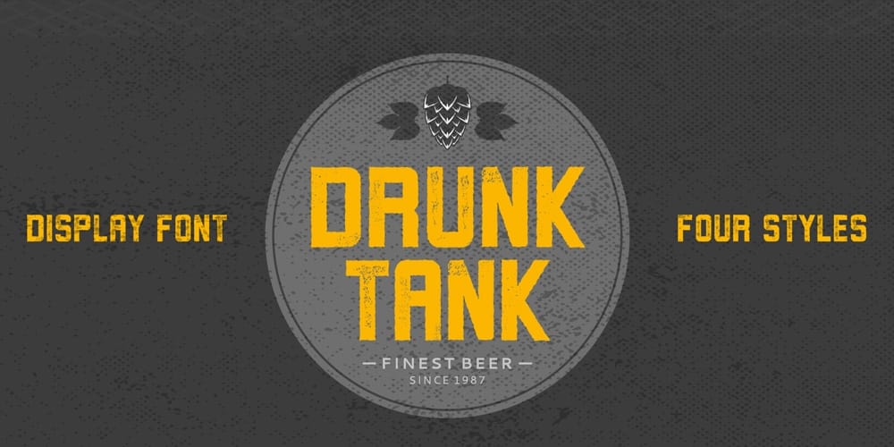 Drunk Tank Font