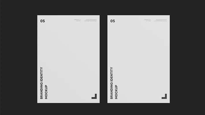 Dual A4 Paper Mockup