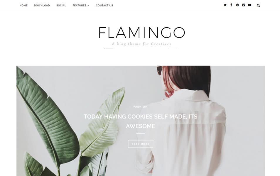 Flamingo Fashion Blogger Template