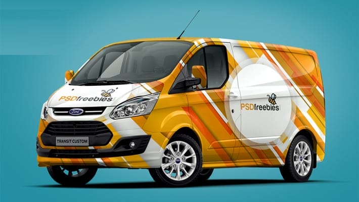 Ford Van Mockup PSD Template