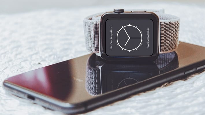 Free Apple Watch Mockup PSD