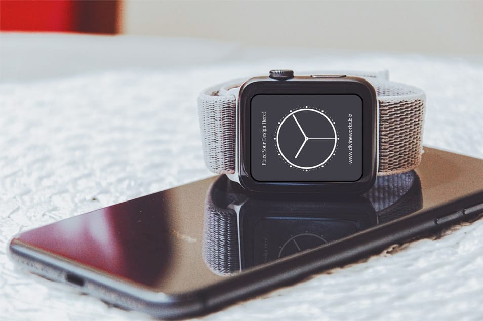 Free Apple Watch Mockup PSD