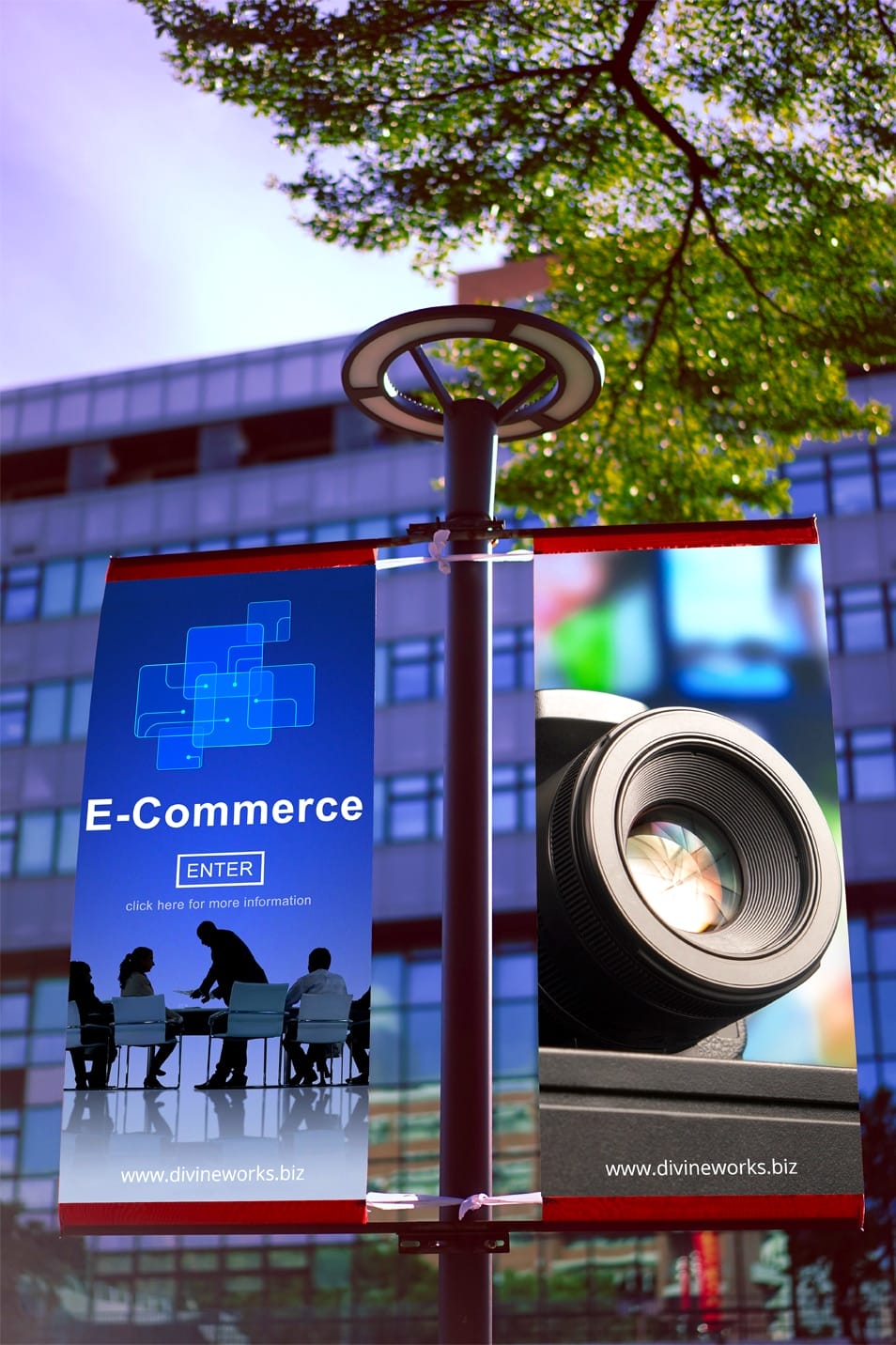 Free Banner Mockup PSD