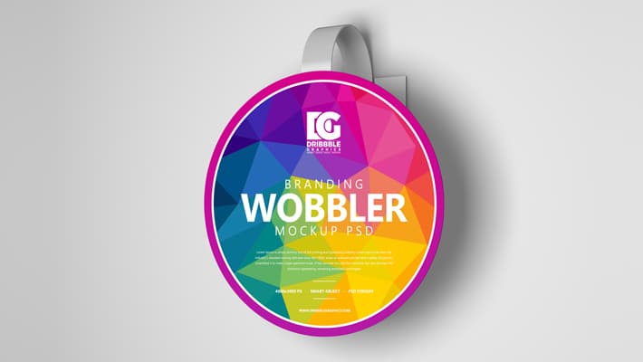 Free Branding Wobbler Mockup PSD 2019