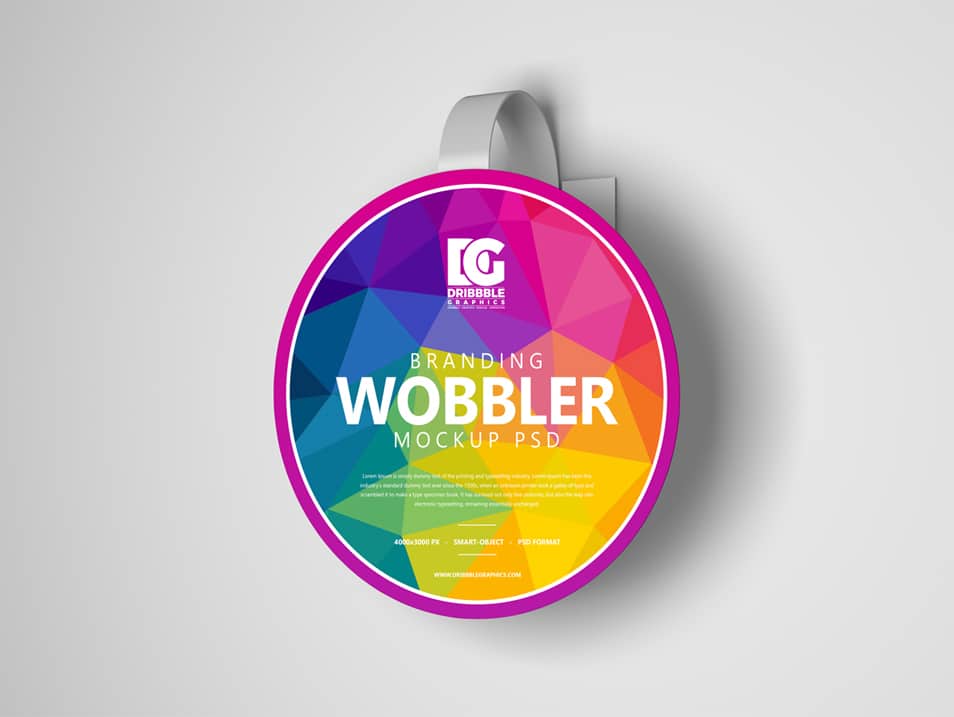 Free Branding Wobbler Mockup PSD 2019
