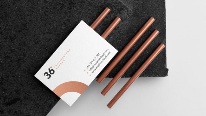Free Business Card Mockup