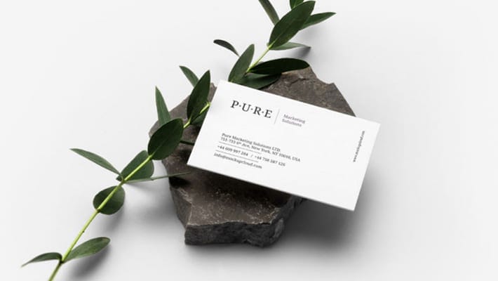 Free Business Card Mockup