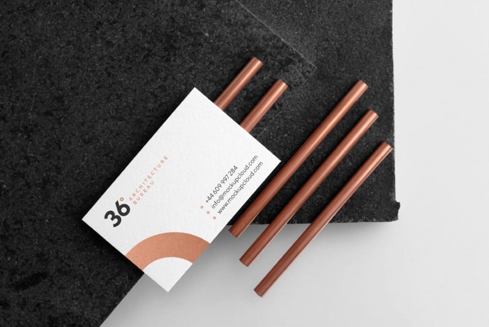 Free Business Card Mockup