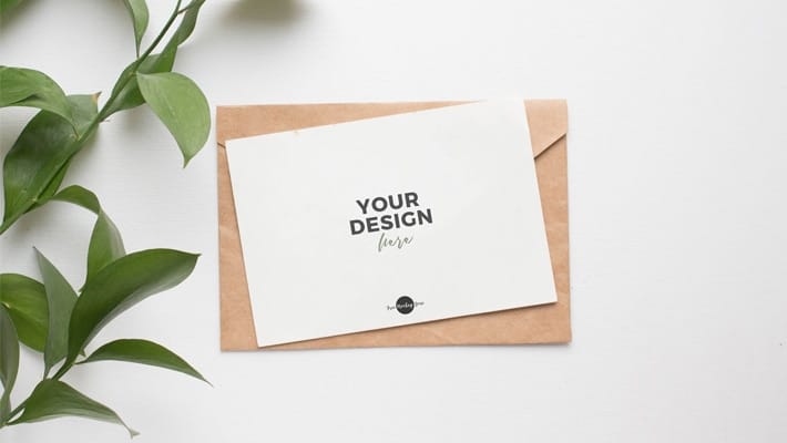 Free Elegant PSD Invitation Card Mockup