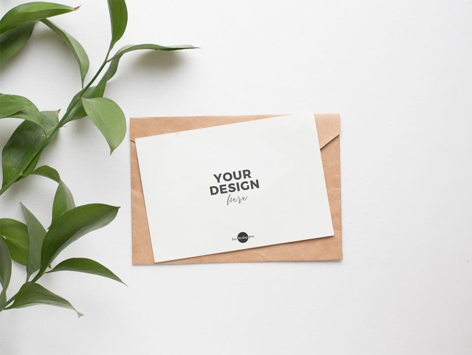 Free Elegant PSD Invitation Card Mockup