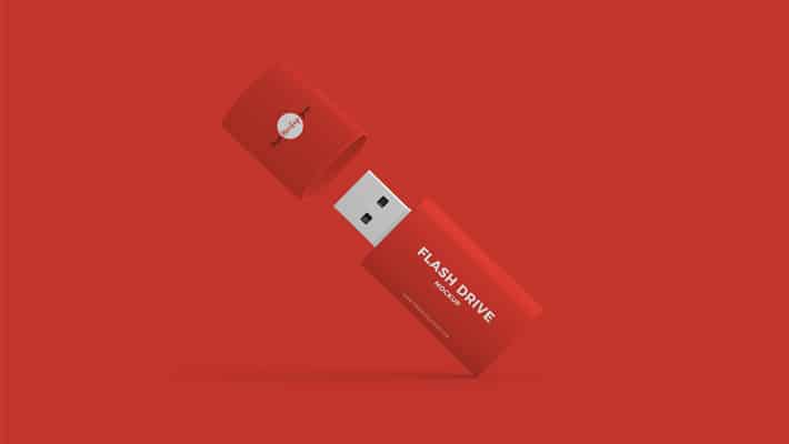 Free Flash Drive Mockup PSD