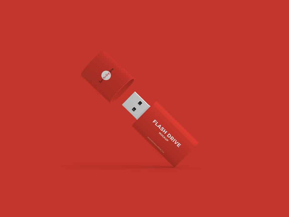 Free Flash Drive Mockup PSD