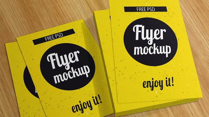 Free Flyer MockUp PSD