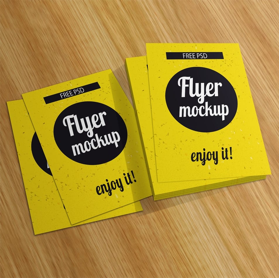 Free Flyer MockUp PSD