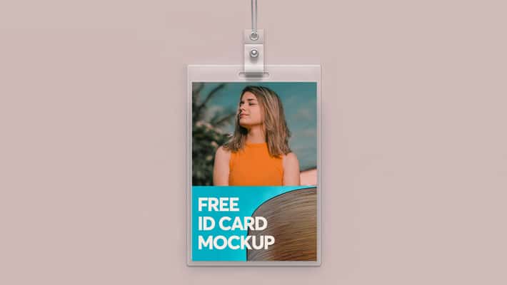 Free ID Card Mockup