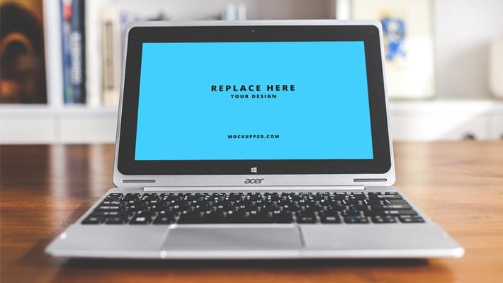 Free Laptop Mockup PSD