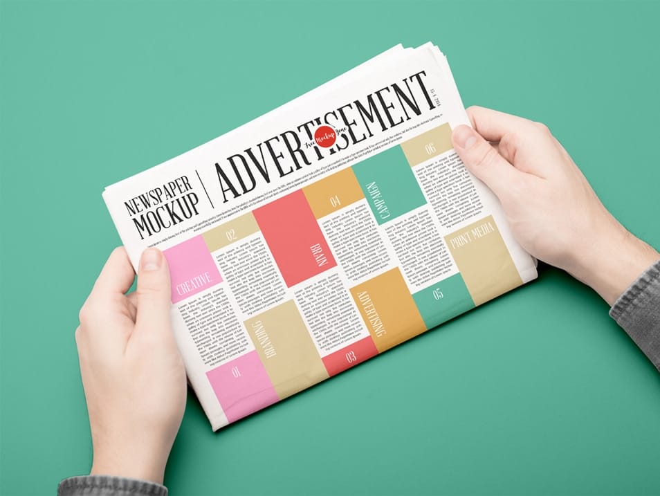 Free Newspaper Mockup PSD