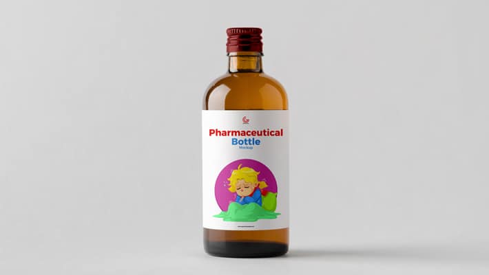 Free Pharmaceutical Bottle Mockup PSD
