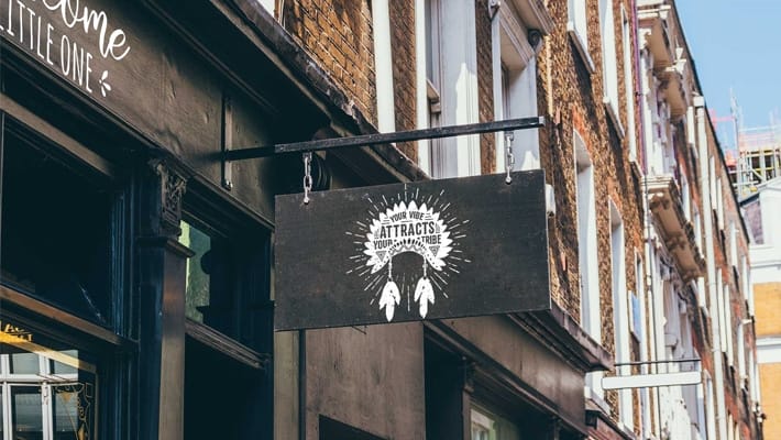 Free Premium Walk Side PSD Mockups