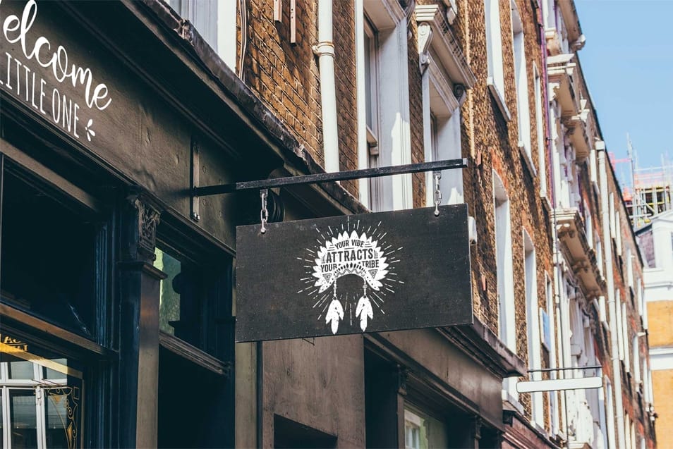 Free Premium Walk Side PSD Mockups