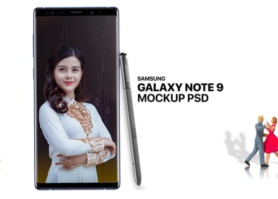 Free Samsung Note 9 Mockup Template