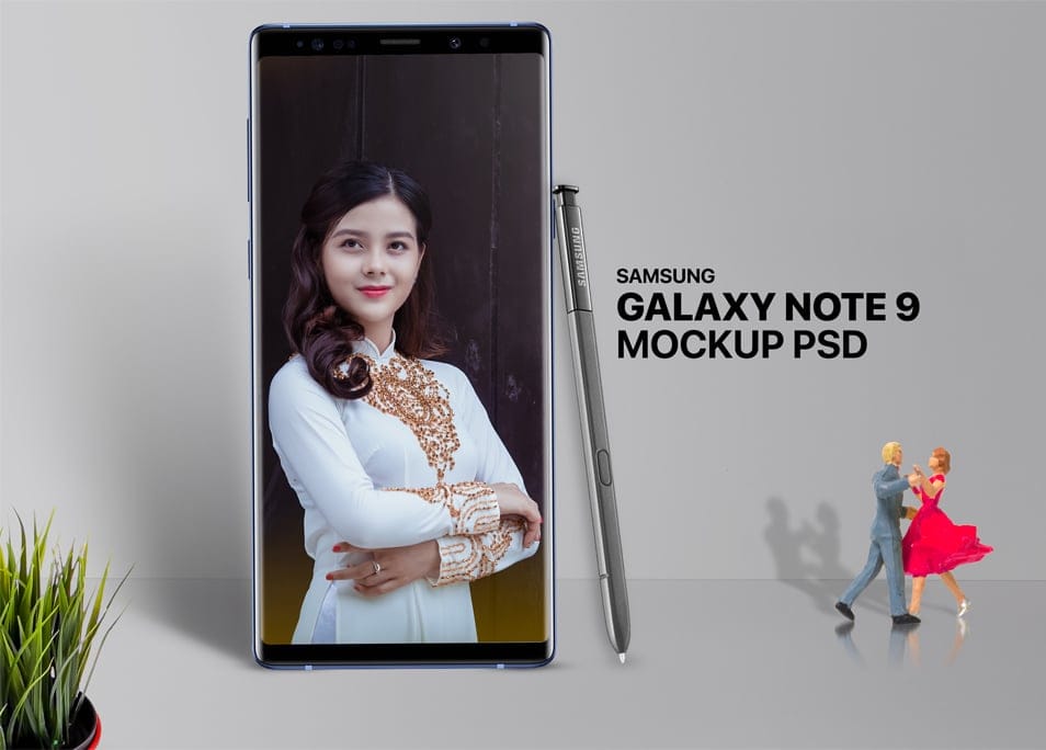 Free Samsung Note 9 Mockup Template