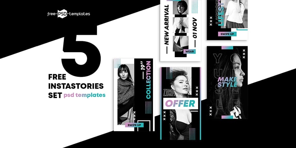Free Shop Stories Template PSD