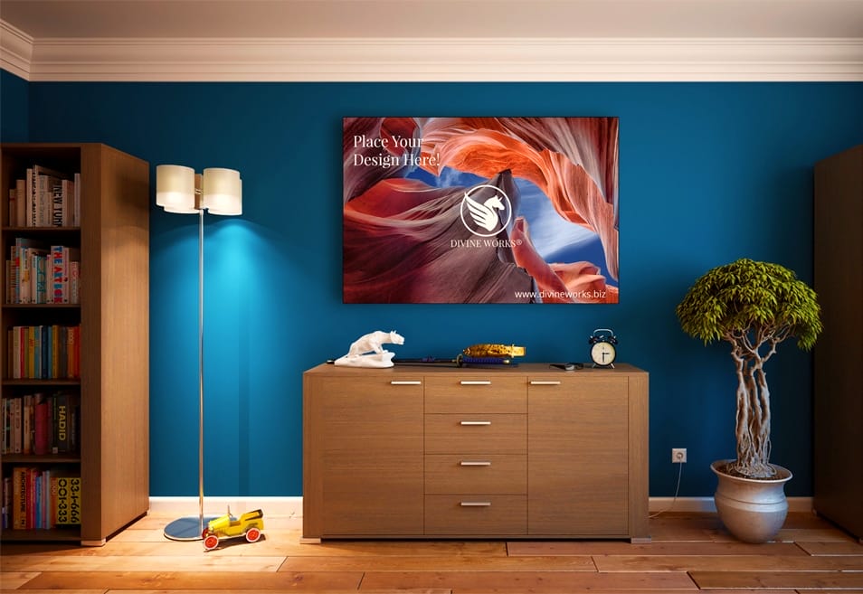 Free Wall Frame Mockup PSD