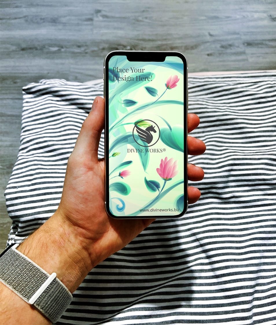 Free iPhone 11 Pro In Hand Mockup PSD