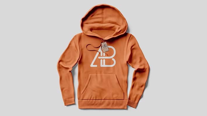 Hoodie With Tag Mockup