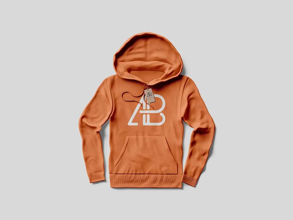 Hoodie With Tag Mockup