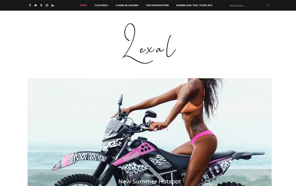 Lexel Responsive Blogger Template