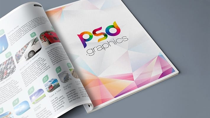 Magazine Advertisement Mockup PSD