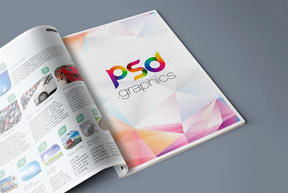 Magazine Advertisement Mockup PSD