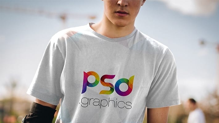 Man T-Shirt Mockup Template